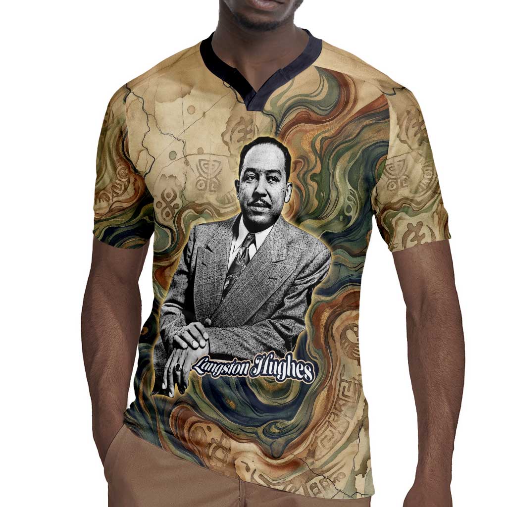 Langston Hughes Rugby Jersey My Soul Has Grown Deep Like the Rivers - Wonder Print Shop