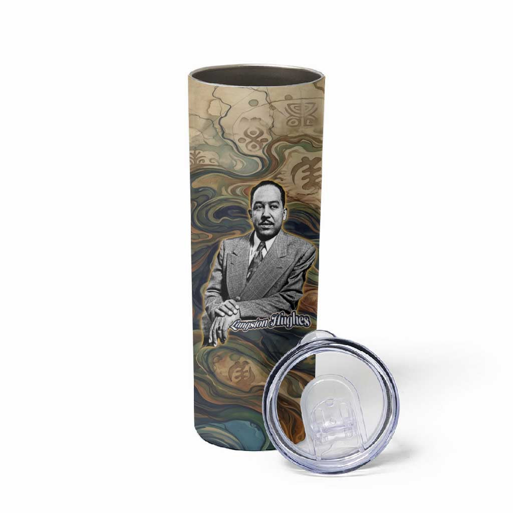 Langston Hughes Skinny Tumbler My Soul Has Grown Deep Like the Rivers - Wonder Print Shop