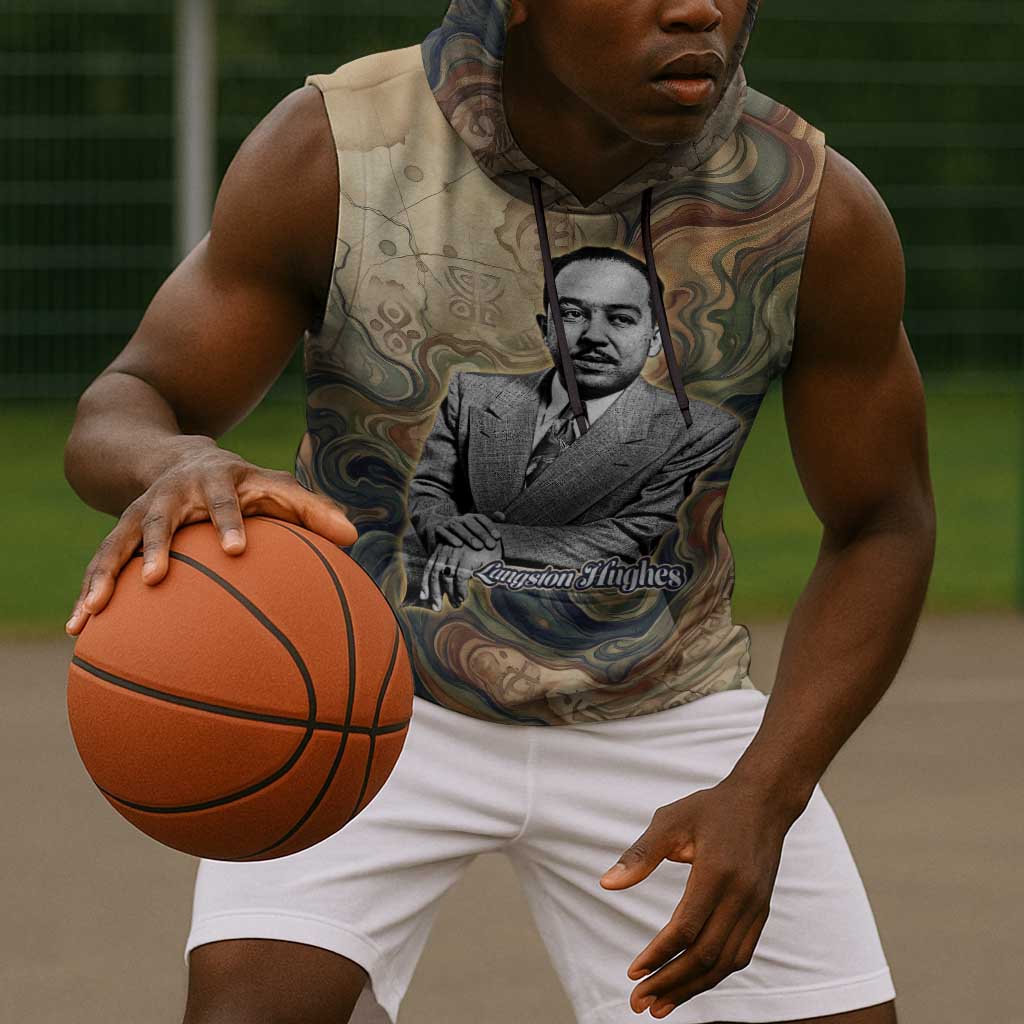 Langston Hughes Sleeveless Hoodie My Soul Has Grown Deep Like the Rivers - Wonder Print Shop