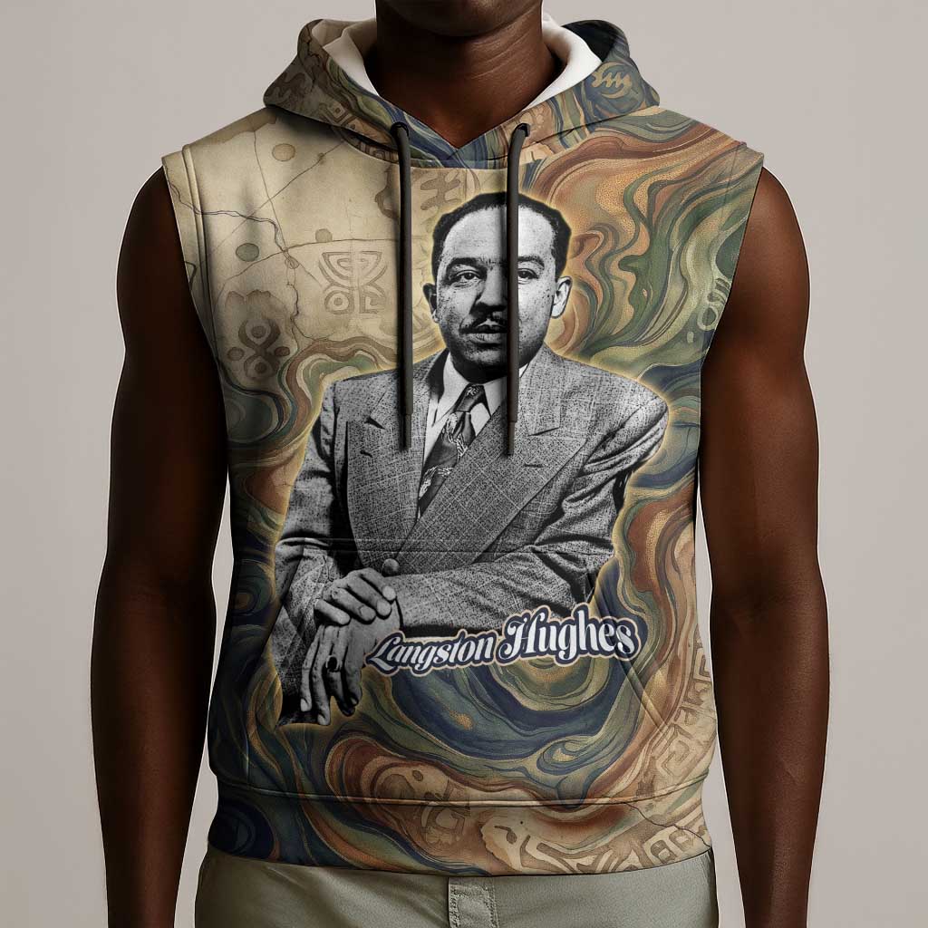 Langston Hughes Sleeveless Hoodie My Soul Has Grown Deep Like the Rivers - Wonder Print Shop