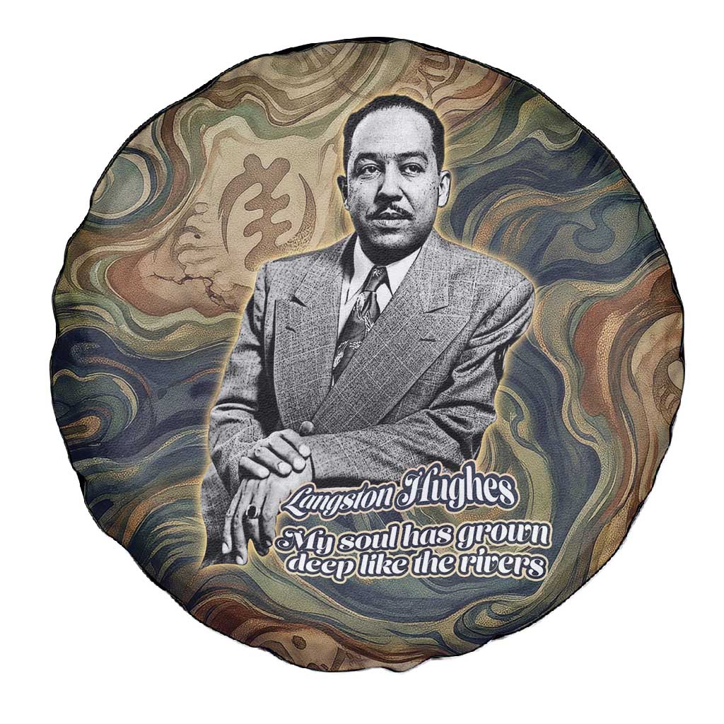 Langston Hughes Spare Tire Cover My Soul Has Grown Deep Like the Rivers - Wonder Print Shop