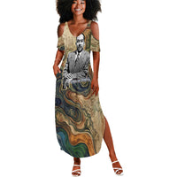 Langston Hughes Summer Maxi Dress My Soul Has Grown Deep Like the Rivers - Wonder Print Shop