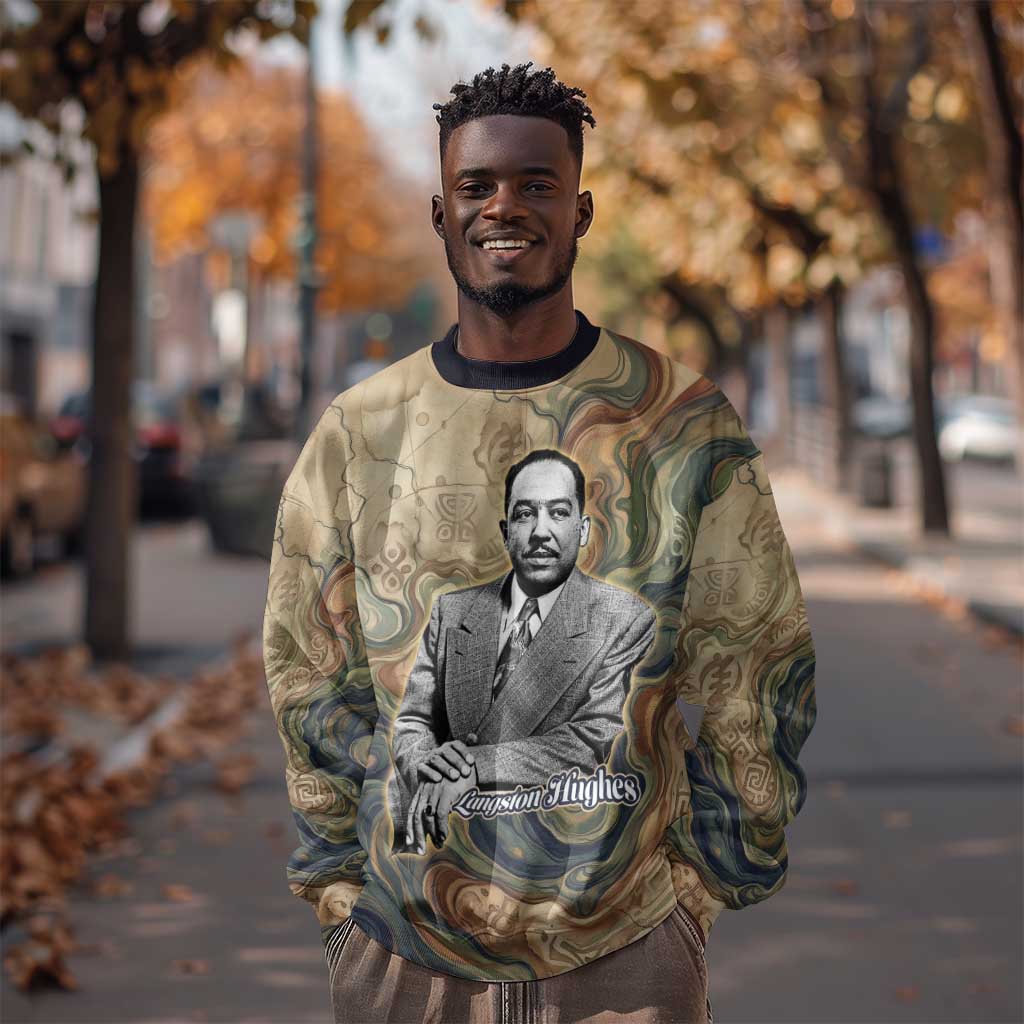 Langston Hughes Sweatshirt My Soul Has Grown Deep Like the Rivers - Wonder Print Shop