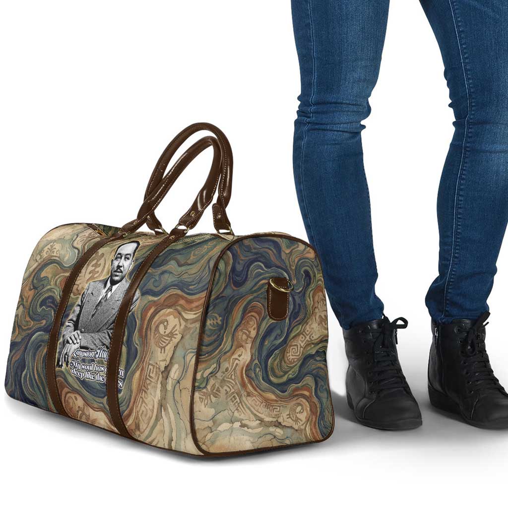 Langston Hughes Travel Bag My Soul Has Grown Deep Like the Rivers - Wonder Print Shop