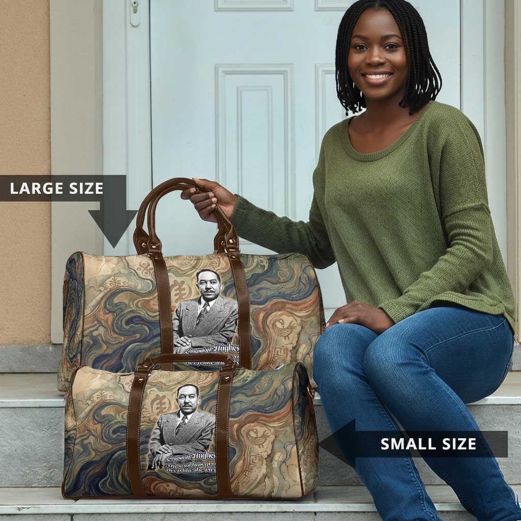 Langston Hughes Travel Bag My Soul Has Grown Deep Like the Rivers - Wonder Print Shop