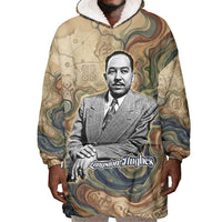 Langston Hughes Wearable Blanket Hoodie My Soul Has Grown Deep Like the Rivers - Wonder Print Shop