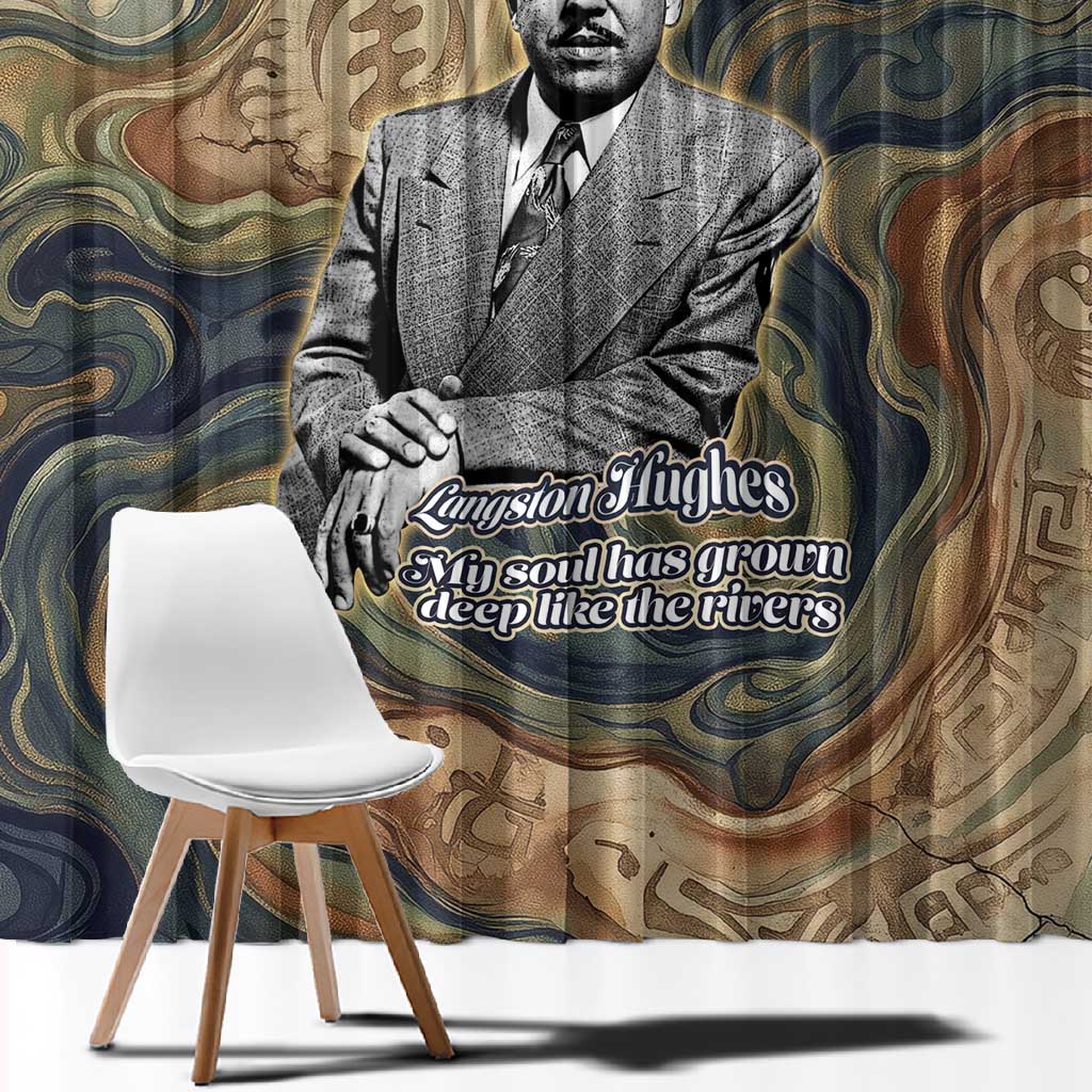 Langston Hughes Window Curtain My Soul Has Grown Deep Like the Rivers - Wonder Print Shop