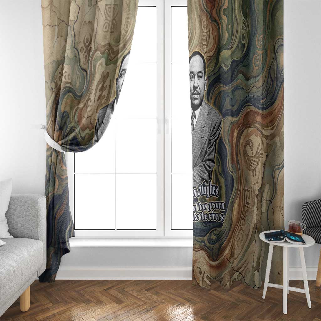 Langston Hughes Window Curtain My Soul Has Grown Deep Like the Rivers - Wonder Print Shop