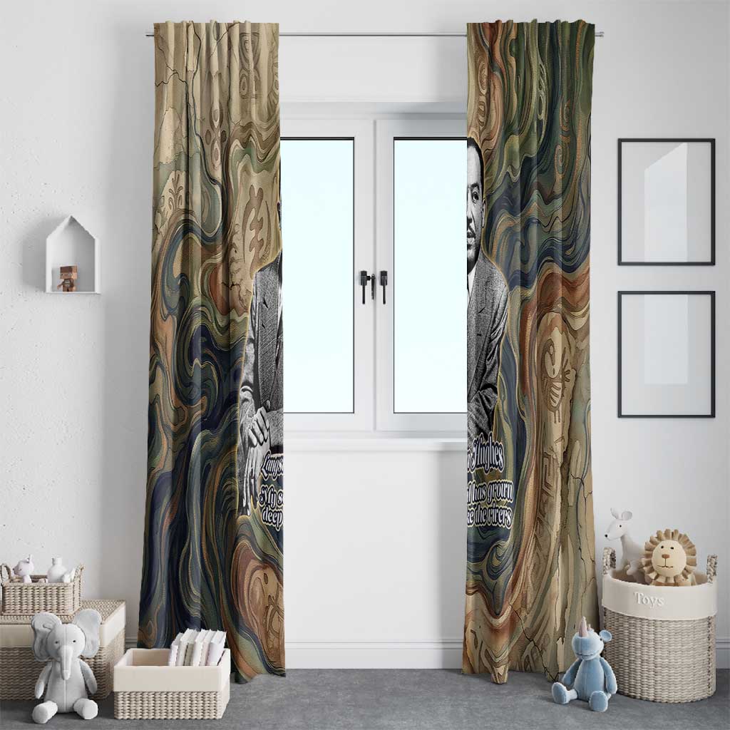 Langston Hughes Window Curtain My Soul Has Grown Deep Like the Rivers - Wonder Print Shop