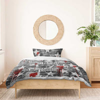 Langston Hughes Bedding Set Urban Brick Wall Design with Protest Art and Poetry Powerful Quotes - Wonder Print Shop