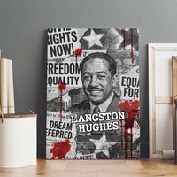 Langston Hughes Canvas Wall Art Urban Brick Wall Design with Protest Art and Poetry Powerful Quotes - Wonder Print Shop