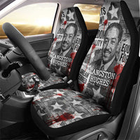Langston Hughes Car Seat Cover Urban Brick Wall Design with Protest Art and Poetry Powerful Quotes - Wonder Print Shop
