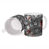 Langston Hughes Ceramic Mug Urban Brick Wall Design with Protest Art and Poetry Powerful Quotes - Wonder Print Shop