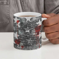Langston Hughes Ceramic Mug Urban Brick Wall Design with Protest Art and Poetry Powerful Quotes - Wonder Print Shop