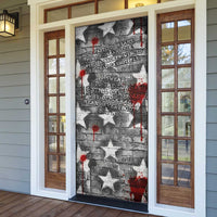 Langston Hughes Door Cover Urban Brick Wall Design with Protest Art and Poetry Powerful Quotes - Wonder Print Shop