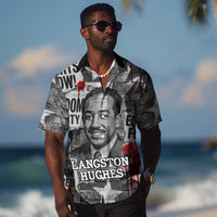 Langston Hughes Hawaiian Shirt Urban Brick Wall Design with Protest Art and Poetry Powerful Quotes - Wonder Print Shop