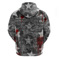Langston Hughes Hoodie Urban Brick Wall Design with Protest Art and Poetry Powerful Quotes - Wonder Print Shop