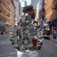 Langston Hughes Hoodie Urban Brick Wall Design with Protest Art and Poetry Powerful Quotes - Wonder Print Shop