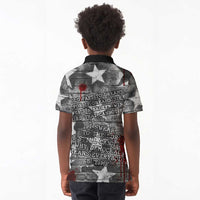 Langston Hughes Kid Polo Shirt Urban Brick Wall Design with Protest Art and Poetry Powerful Quotes - Wonder Print Shop