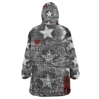 Langston Hughes Kid Wearable Blanket Hoodie Urban Brick Wall Design with Protest Art and Poetry Powerful Quotes - Wonder Print Shop
