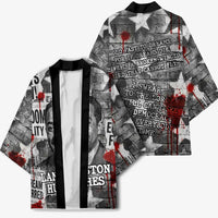 Langston Hughes Kimono Urban Brick Wall Design with Protest Art and Poetry Powerful Quotes - Wonder Print Shop