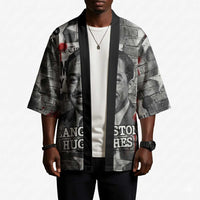 Langston Hughes Kimono Urban Brick Wall Design with Protest Art and Poetry Powerful Quotes - Wonder Print Shop