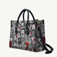 Langston Hughes Leather Bag Urban Brick Wall Design with Protest Art and Poetry Powerful Quotes - Wonder Print Shop