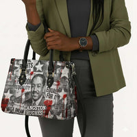 Langston Hughes Leather Bag Urban Brick Wall Design with Protest Art and Poetry Powerful Quotes - Wonder Print Shop