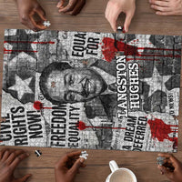 Langston Hughes Puzzle Urban Brick Wall Design with Protest Art and Poetry Powerful Quotes - Wonder Print Shop