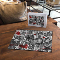Langston Hughes Puzzle Urban Brick Wall Design with Protest Art and Poetry Powerful Quotes - Wonder Print Shop