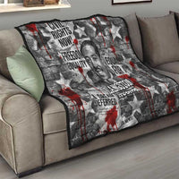 Langston Hughes Quilt Urban Brick Wall Design with Protest Art and Poetry Powerful Quotes - Wonder Print Shop