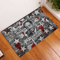 Langston Hughes Rubber Doormat Urban Brick Wall Design with Protest Art and Poetry Powerful Quotes - Wonder Print Shop