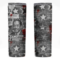 Langston Hughes Skinny Tumbler Urban Brick Wall Design with Protest Art and Poetry Powerful Quotes - Wonder Print Shop