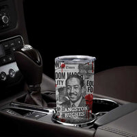 Langston Hughes Tumbler Cup Urban Brick Wall Design with Protest Art and Poetry Powerful Quotes - Wonder Print Shop