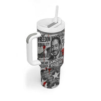 Langston Hughes Tumbler With Handle Urban Brick Wall Design with Protest Art and Poetry Powerful Quotes - Wonder Print Shop
