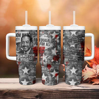 Langston Hughes Tumbler With Handle Urban Brick Wall Design with Protest Art and Poetry Powerful Quotes - Wonder Print Shop