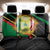 Custom Senegal Back Car Seat Cover Lion Graphic, National Flag, Fiery Soccer Ball - Bold African Pride Design - Wonder Print Shop