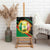 Custom Senegal Canvas Wall Art Lion Graphic, National Flag, Fiery Soccer Ball - Bold African Pride Design - Wonder Print Shop