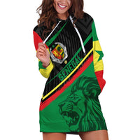 Custom Senegal Hoodie Dress Lion Graphic, National Flag, Fiery Soccer Ball - Bold African Pride Design - Wonder Print Shop
