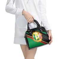 Custom Senegal Shoulder Handbag Lion Graphic, National Flag, Fiery Soccer Ball - Bold African Pride Design - Wonder Print Shop