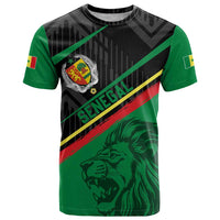 Custom Senegal T Shirt Lion Graphic, National Flag, Fiery Soccer Ball - Bold African Pride Design - Wonder Print Shop