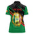 Custom Senegal Women Polo Shirt Lion Graphic, National Flag, Fiery Soccer Ball - Bold African Pride Design - Wonder Print Shop
