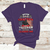 I am a Dad Grandpa Veteran T Shirt Nothing Scares Me - Wonder Print Shop