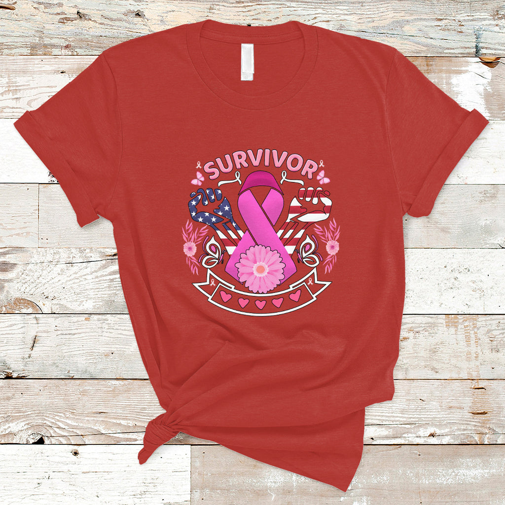 Breast Cancer Awareness T Shirt Survivor - Wonder Print Shop