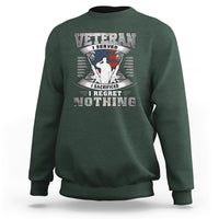 Veteran Sweatshirt I Served I Sacrificed I Reget Nothing - Wonder Print Shop