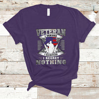 Veteran T Shirt I Served I Sacrificed I Reget Nothing - Wonder Print Shop