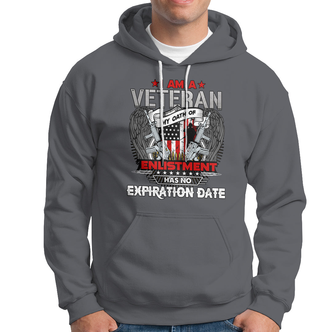 Veteran Hoodie I am a Veteran My Oath of Enlistment - Wonder Print Shop