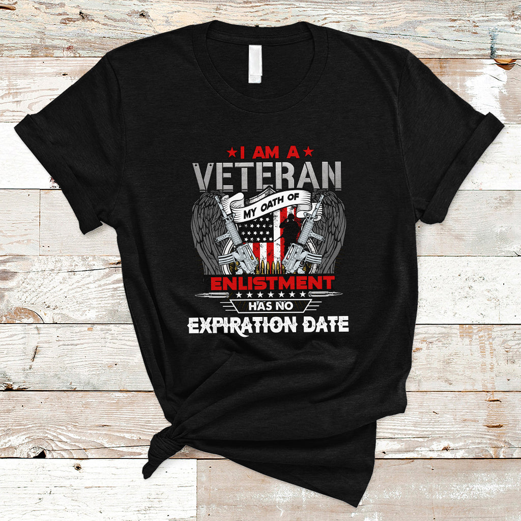 Veteran T Shirt I am a Veteran My Oath of Enlistment - Wonder Print Shop