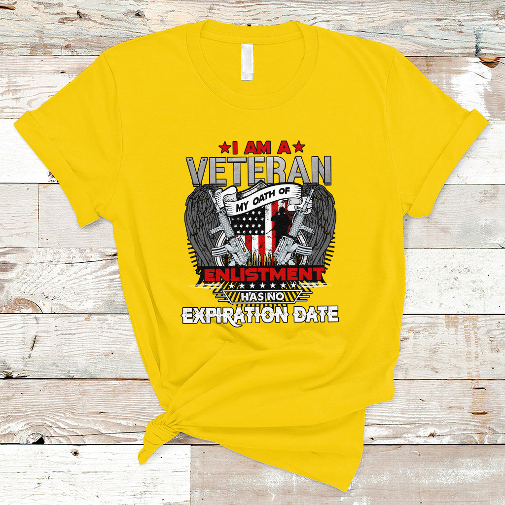 Veteran T Shirt I am a Veteran My Oath of Enlistment - Wonder Print Shop