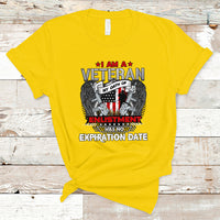 Veteran T Shirt I am a Veteran My Oath of Enlistment - Wonder Print Shop
